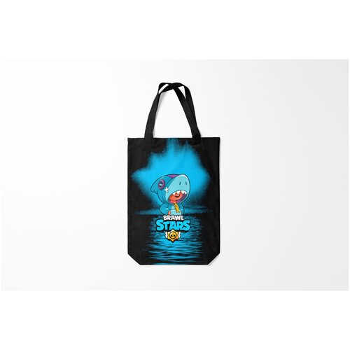фото Сумка-шоппер / 31х42 см / геймерам / brawl stars leon shark burnettie