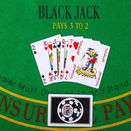 Карты игральные пластиковые Солтус 54 шт 30 мкм 92 х 65 см 648₽