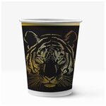 Набор бумажных стаканов Тигр - 6, 6шт*250 мл - изображение