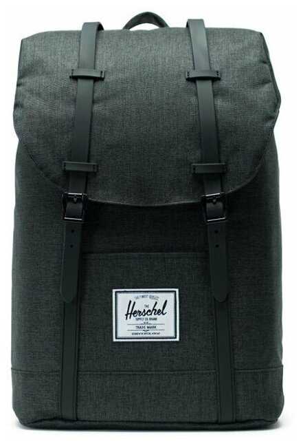 Рюкзак Herschel Retreat 10066 Charcoal Crosshatch/Black Rubber