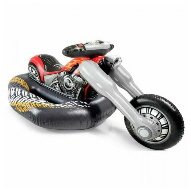 Intex Надувная игрушка-наездник 183х79х71см Мотоцикл до 100кг, от 3 лет 57534 - фото №6