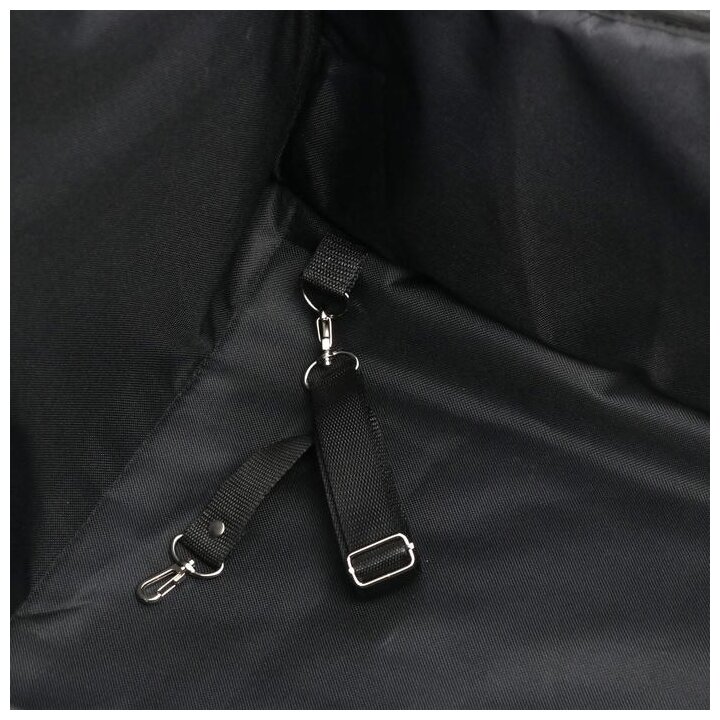Гамак для перевозки животных AutoPremium на переднее сиденье, 40*40 см, черный, 3 слоя, ПВХ - фотография № 3