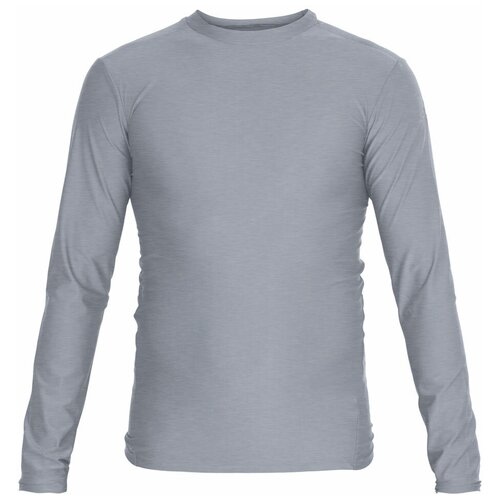 фото Футболка компрессионная (рашгард) rush guard long sleeve серая (размер l) adidas