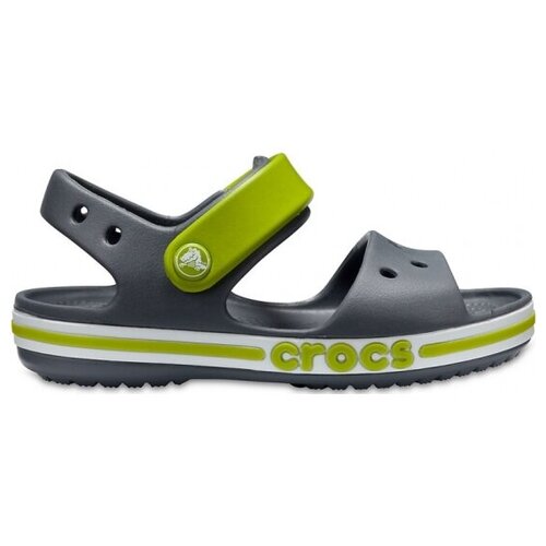 Детские серые сандалии CROCS Kids' Bayaband Sandal размер 29/30 длина стопы 18 см