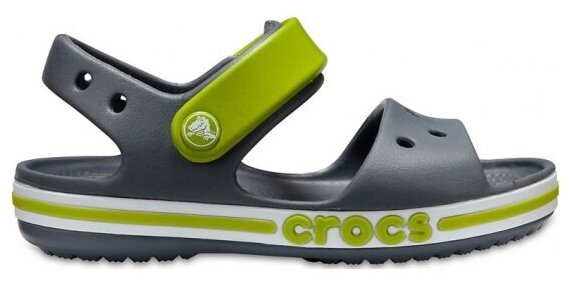 Детские серые сандалии CROCS Kids' Bayaband Sandal