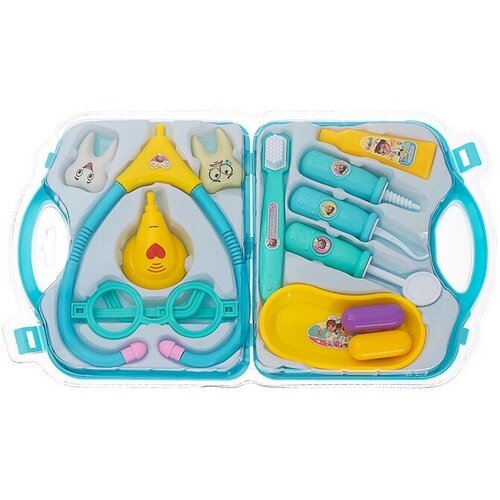 Игровой набор доктора «Лечим зубки» в чемодане набор доктора детский yar team в чемодане 8 элементов