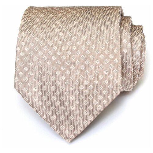 Блестящий мужской галстук Celine 59483 бежевого цвета