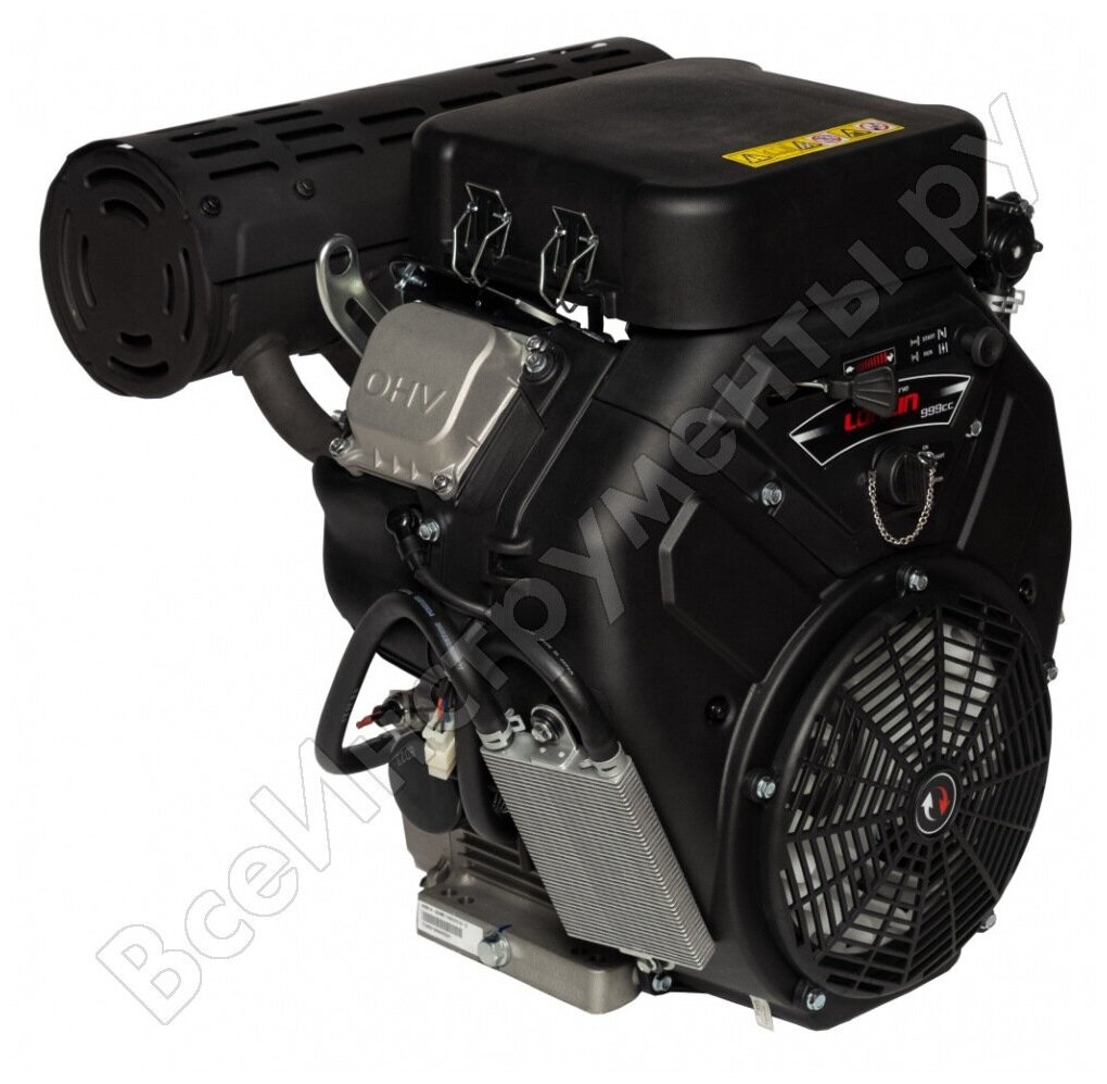 Двигатель бензиновый Loncin LC2V90FD (E type) (35л. с 999куб. см V-образн вал 28.575мм электрический старт катушка 20А цилиндрический в/фильтр)