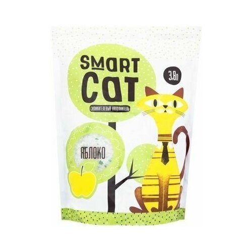 Smart Cat наполнитель силикагелевый наполнитель с ароматом яблока - 1,66 кг