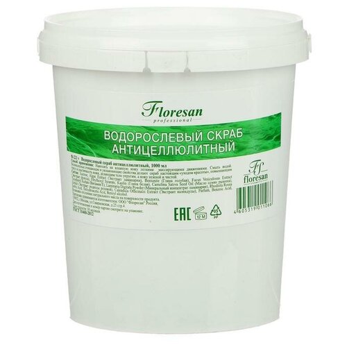 Купить Скраб водорослевый Floresan антицелюлитный, 1 л Floresan 6580522 .