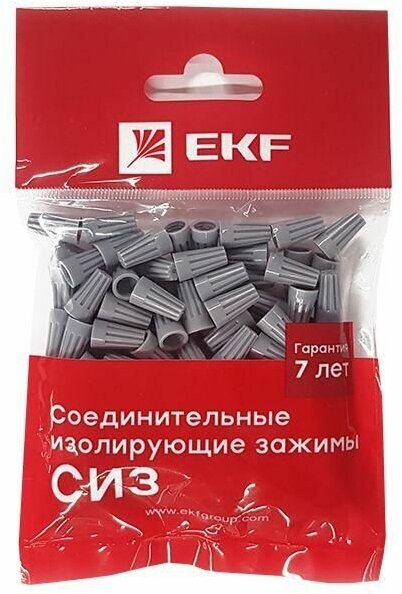 Соединитель проводов СИЗ-1 1-2.75кв. мм (уп.100шт) EKF plc-cc-3