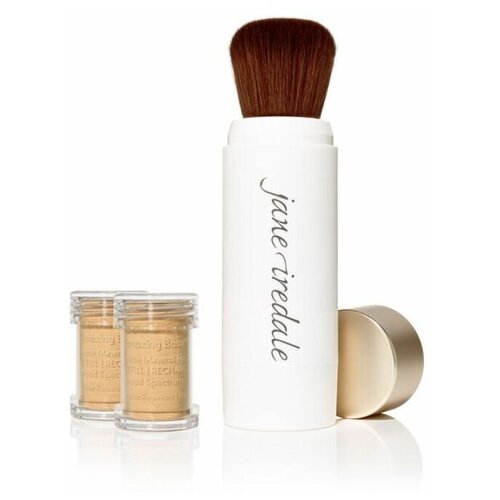 Jane Iredale, Рассыпчатая основа Amazing Base с кистью-контейнером, цвет: Golden Glow