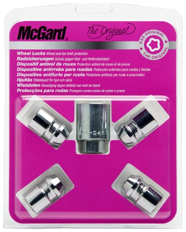 Гайки-секретки McGard 24152SU M12X1,25 L32.5mm S19mm