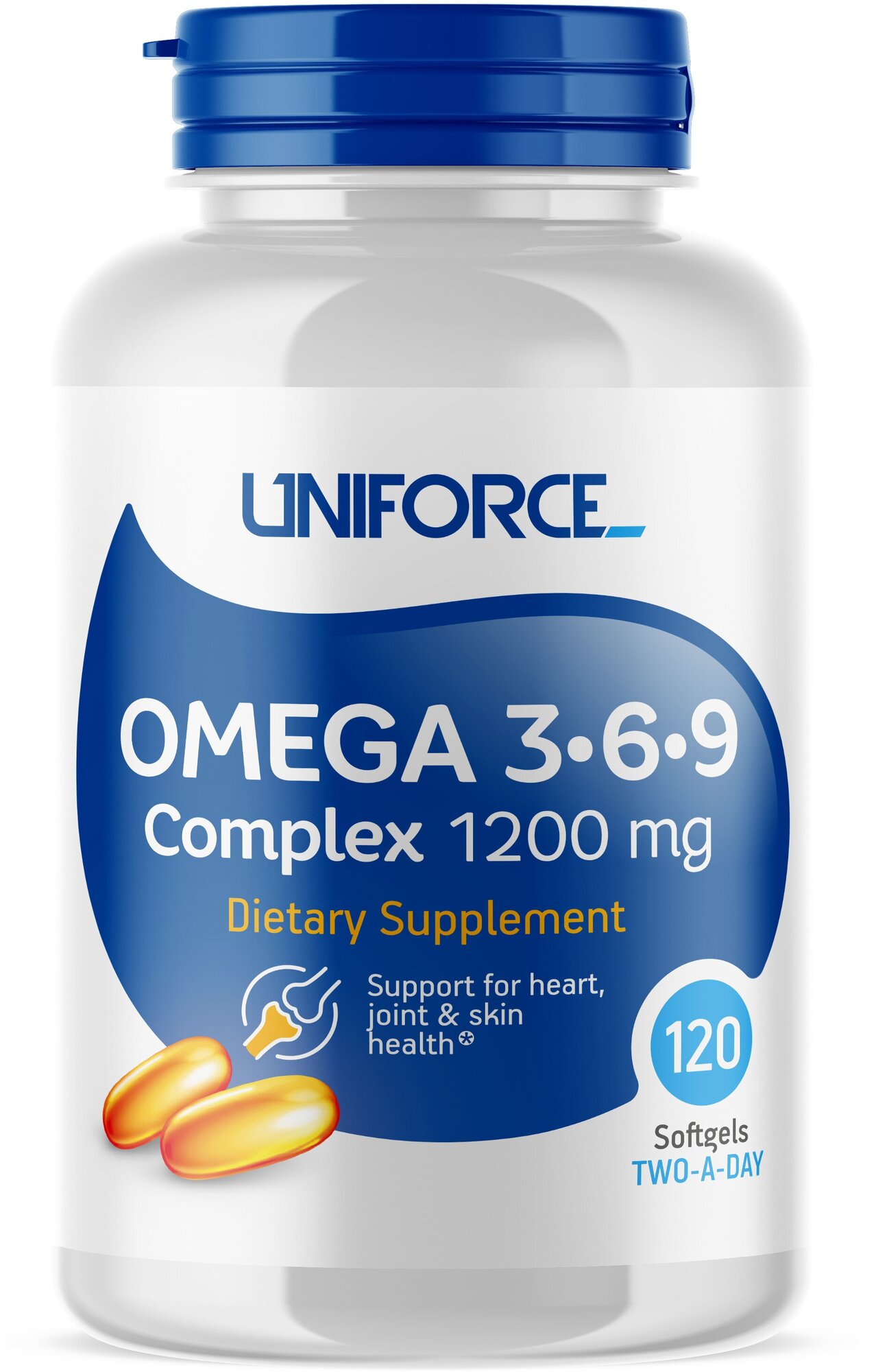 UNIFORCE Добавка биологически активная к пище / Omega 3-6-9 1200 мг 120 капсул - фото №2
