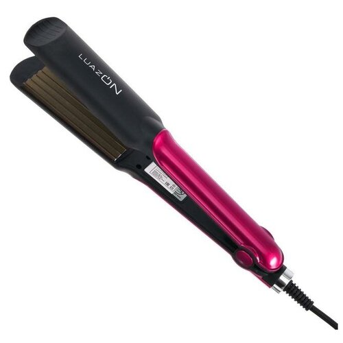 Щипцы-гофре LuazON LW-19 40 Вт алюминиевое покрытие 220 C розовые 127000₽