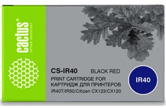 Картридж CACTUS CS-IR40, черный / красный / CS-IR40