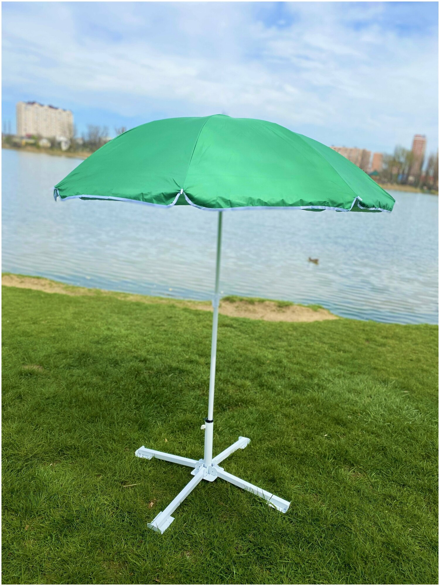 Пляжный зонт / садовый зонт диаметр 160 см - фотография № 3