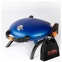 Газовый гриль O-Grill500M black-blue + адаптер тип А + сумка в подарок