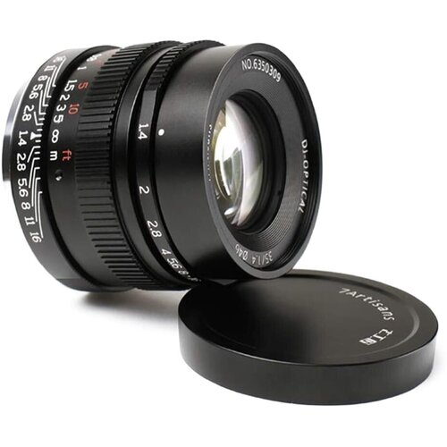 Объектив 7Artisans 35mm F14 Sony E Mount Чёрный 2038600₽