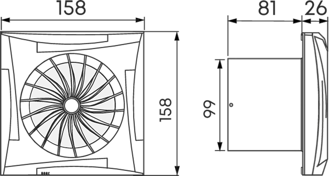 Вентилятор Модерн 100 мм бесшумный с обратным клапаном, 25 дБ, 96 м3/ч, 8 Вт - фотография № 5