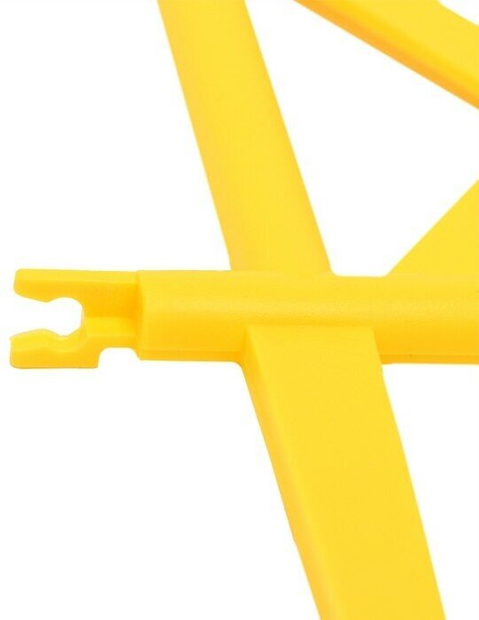 Ограждение декоративное, 36 × 42 см, пластик, жёлтое