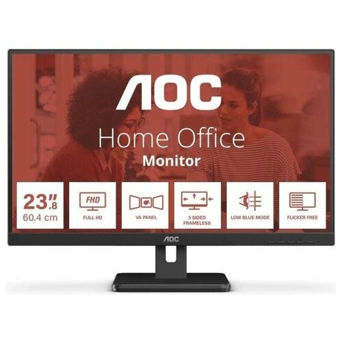 ЖК монитор AOC 24E3UM 24 Cенсорный экран нет Panel VA 1920x1080 169 75 Гц 4 мс Колонки Камера нет Наклон Цвет черный 24E3UM 1791200₽