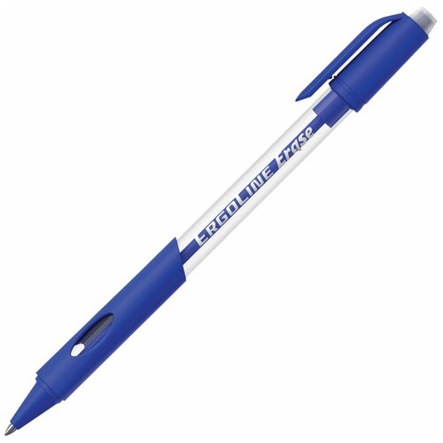 Ручка гелевая Erich Krause Пиши-стирай ErgoLine Erase, узел 0,7 мм, линия 0,35 мм, упор, синяя (41545)