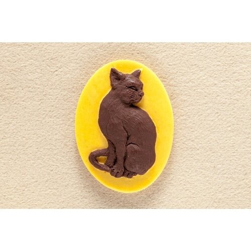 Hobby Page/ Силиконовый молд для рукоделия №160 Кошка игрушка объемная из глины домашний котенок