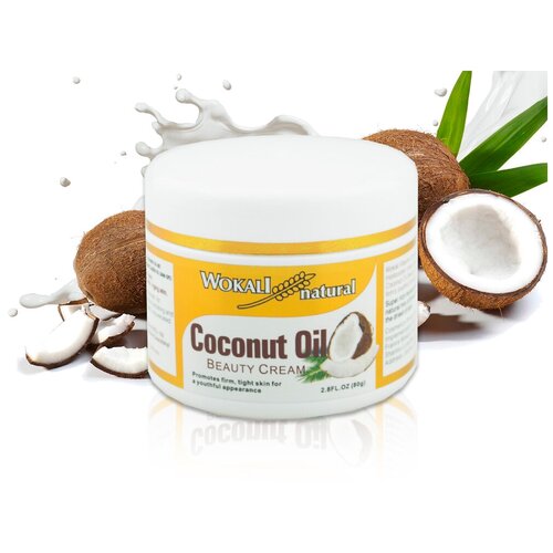 Уход за лицом Wokali Natural. Coconut Oil Beauty Cream, 80 грамм