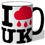 Кружка I love , тучка с дождиком UK - изображение