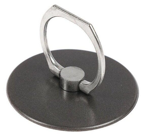 Держатель-подставка с кольцом для телефона LuazON в форме круга черный