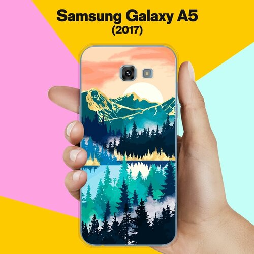 жидкий чехол с блестками pop стикеры на samsung galaxy a5 2017 самсунг галакси а5 2017 Силиконовый чехол на Samsung Galaxy A5 (2017) Пейзаж 11 / для Самсунг Галакси А5 2017