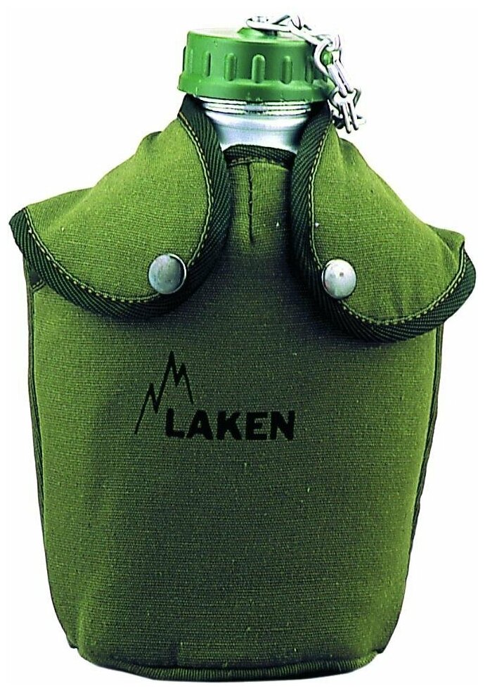 Фляга Laken Africa 150 в чехле screw cap, хаки, 1.3л
