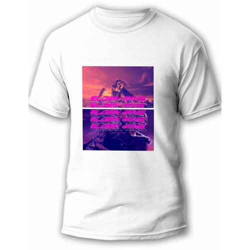 фото Футболка будь на стиле, футер, размер m, белый