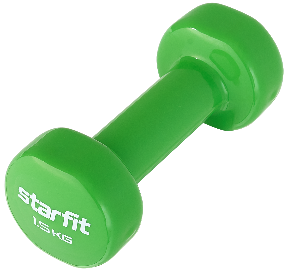 Гантель Starfit Core DB-101 1гант. 1.525кг винил. зеленый (УТ-00018822) - фото №2