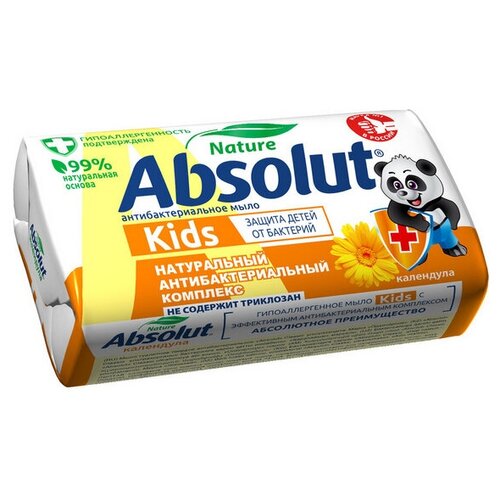 Absolut Мыло детское Absolut Kids «Календула», антибактериальное, 90 г