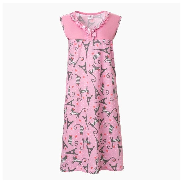 Ohana market Ночная сорочка женская, цвет розовый, размер 46 - фотография № 17