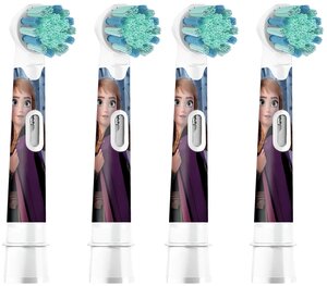 Набор насадок Oral-B Kids Frozen для ирригатора и электрической щетки, синий, 4 шт.
