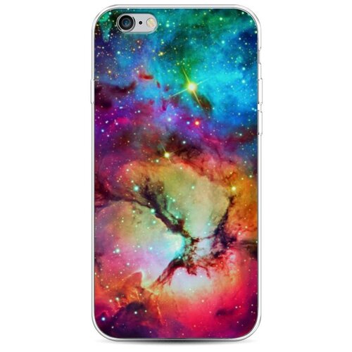 фото Силиконовый чехол "смешание цвета в космосе" на apple iphone 6s / айфон 6s case place