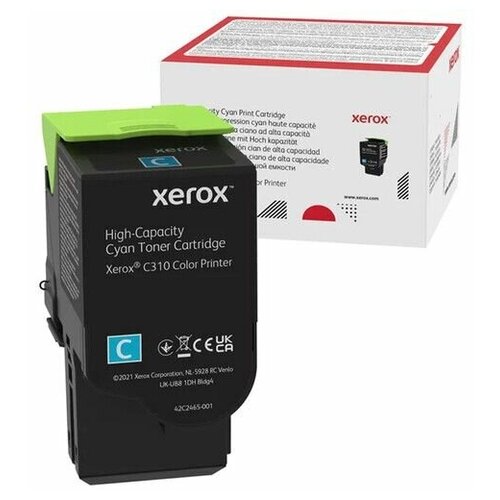 барабан xerox 013r00689 для xerox c310 xerox c315 многоцветный 125000 стр Голубой картридж Xerox с тонером для Xerox C310/C315, 5 500 страниц (006R04365)