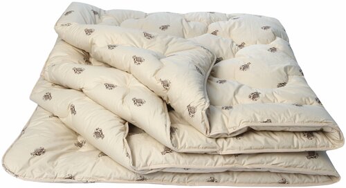 Одеяло легкое летнее ИвШвейСтандарт Верблюжья шерсть, полутороспальное, 140х205