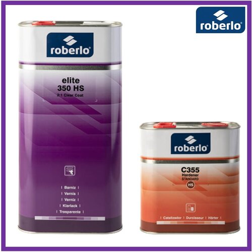 ROBERLO UNIX 150 HS Акриловый лак 5 л + P5000 отвердитель 2,5 л (комплект)