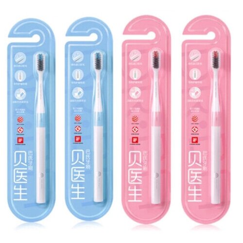 Купить Набор зубных щеток Xiaomi DR. BEI Bass Method Toothbrush (4 шт без дорожных боксов (multicolor)