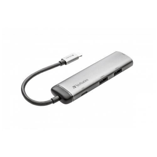 Многопортовый разветвитель Verbatim USB-C 2x USB 3.0/ HDMI