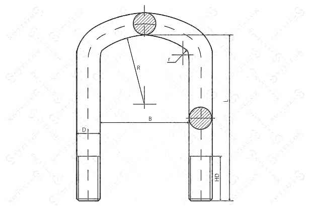 STELLOX 84-64180-SX (3183510125 / 8464180_SX) стремянка 82xm16x1.5x300-u\ omn mb