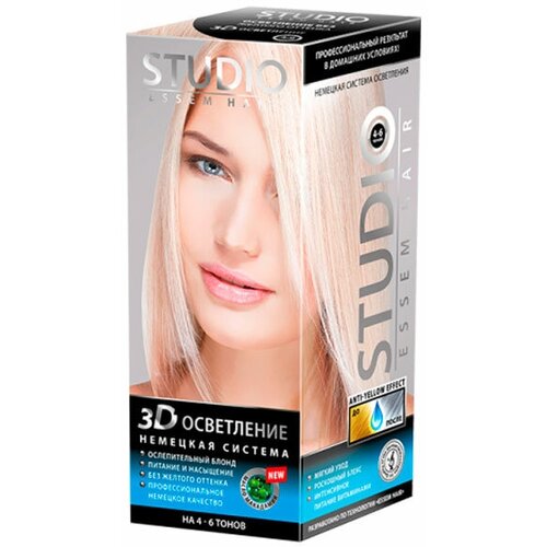 Краска для волос STUDIO professional 50/50/15 мл 6.00 Натурально-темно русый для седых волос