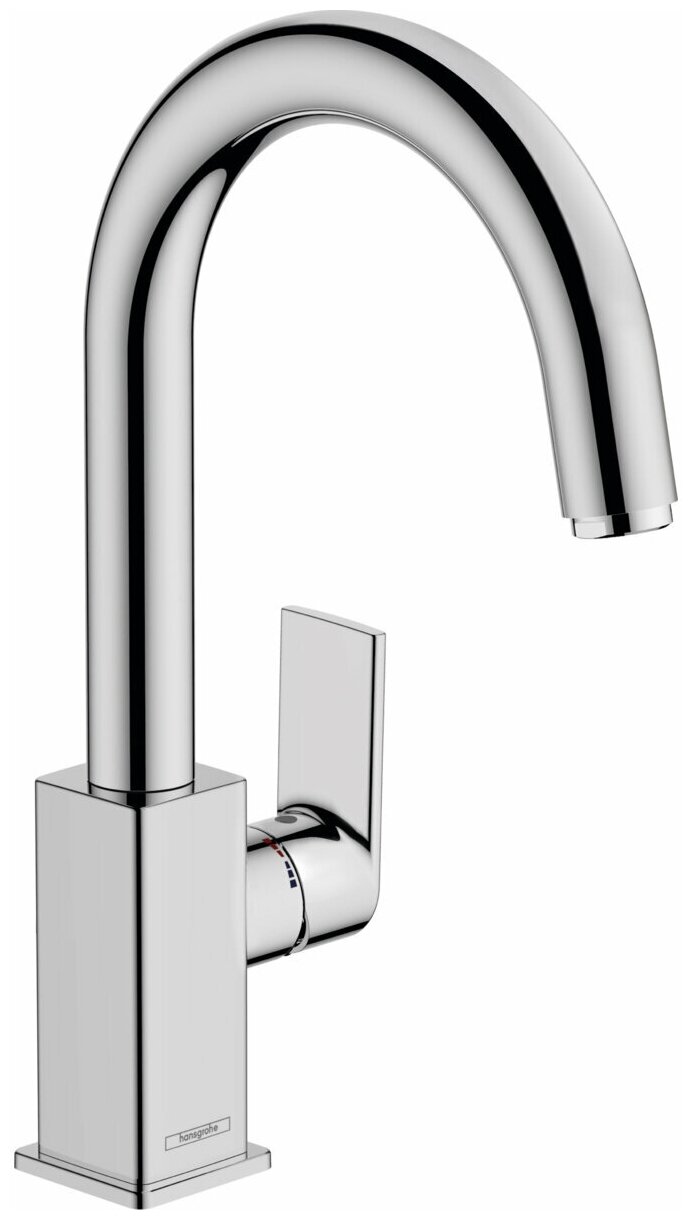 Смеситель для раковины со сливным гарнитуром Hansgrohe Vernis Shape 210 71564000 хром