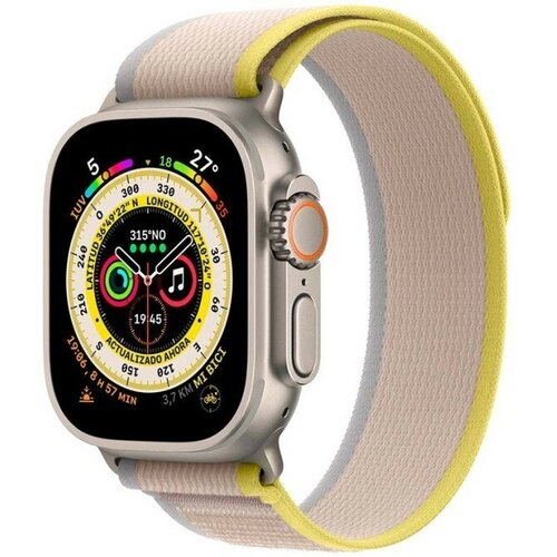 Apple Watch Ultra GPSCellular 49mm ремешок YellowBeige Trail Loop размер SM MNHD3 7999000₽
