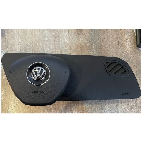 Подушка безопасности Поло в панель и в руль(накладка Муляж)Volkswagen Polo, комплект.