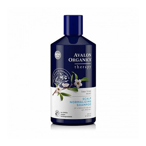 20538202 Avalon Organics Therapeutic Shampoo Нормализующий шампунь для волос с маслом чайного дерева и мяты Scalp Normalizing Therapy Tea Tree Mint Shampoo 414мл 3000₽